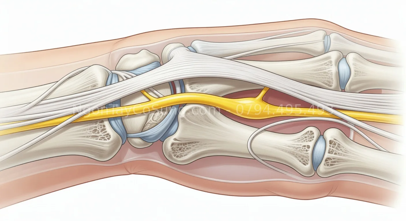 chèn ép dây thần kinh giữa chèn ép dây thần kinh giữa