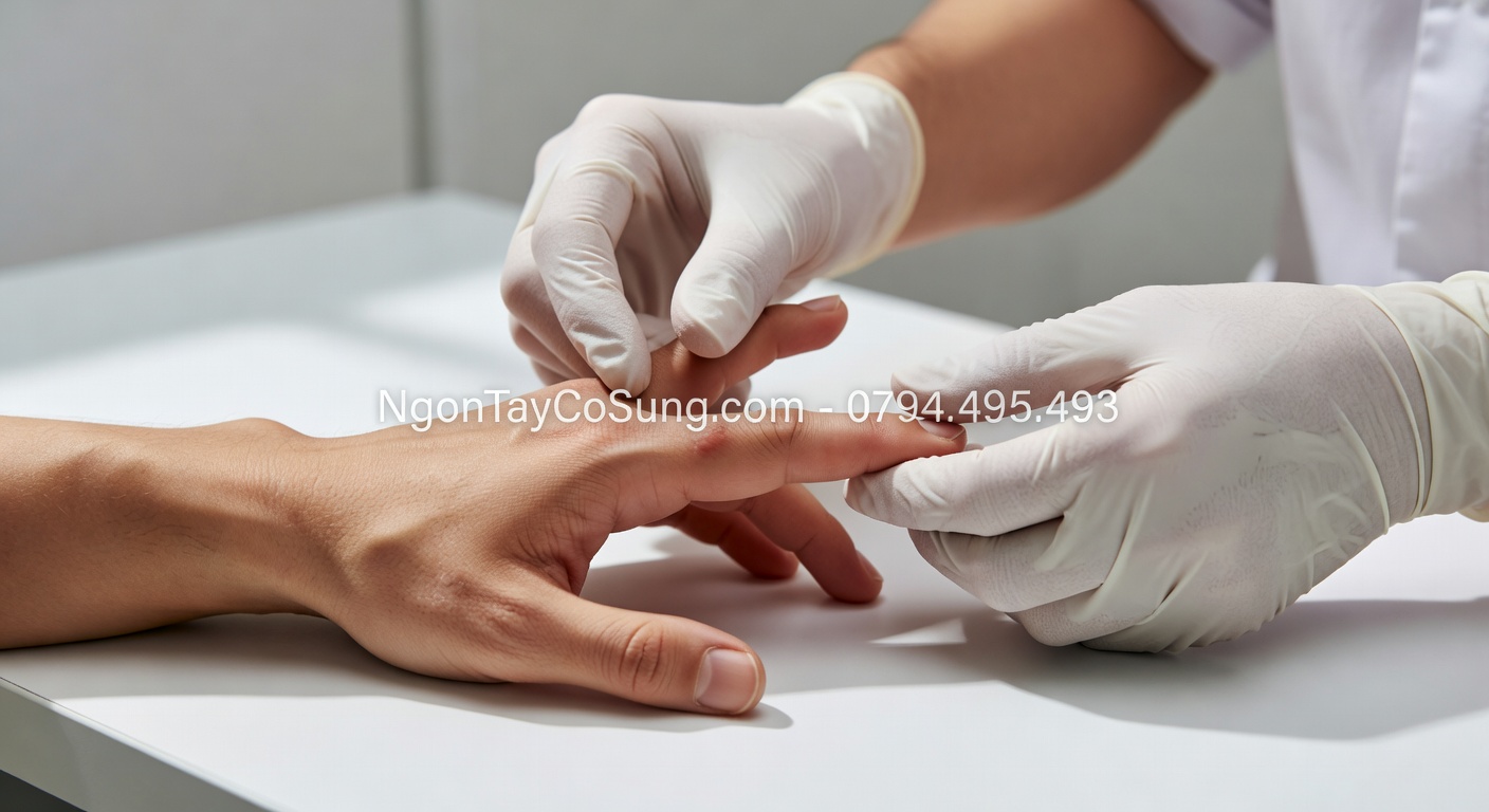 điều trị ngón tay cò súng