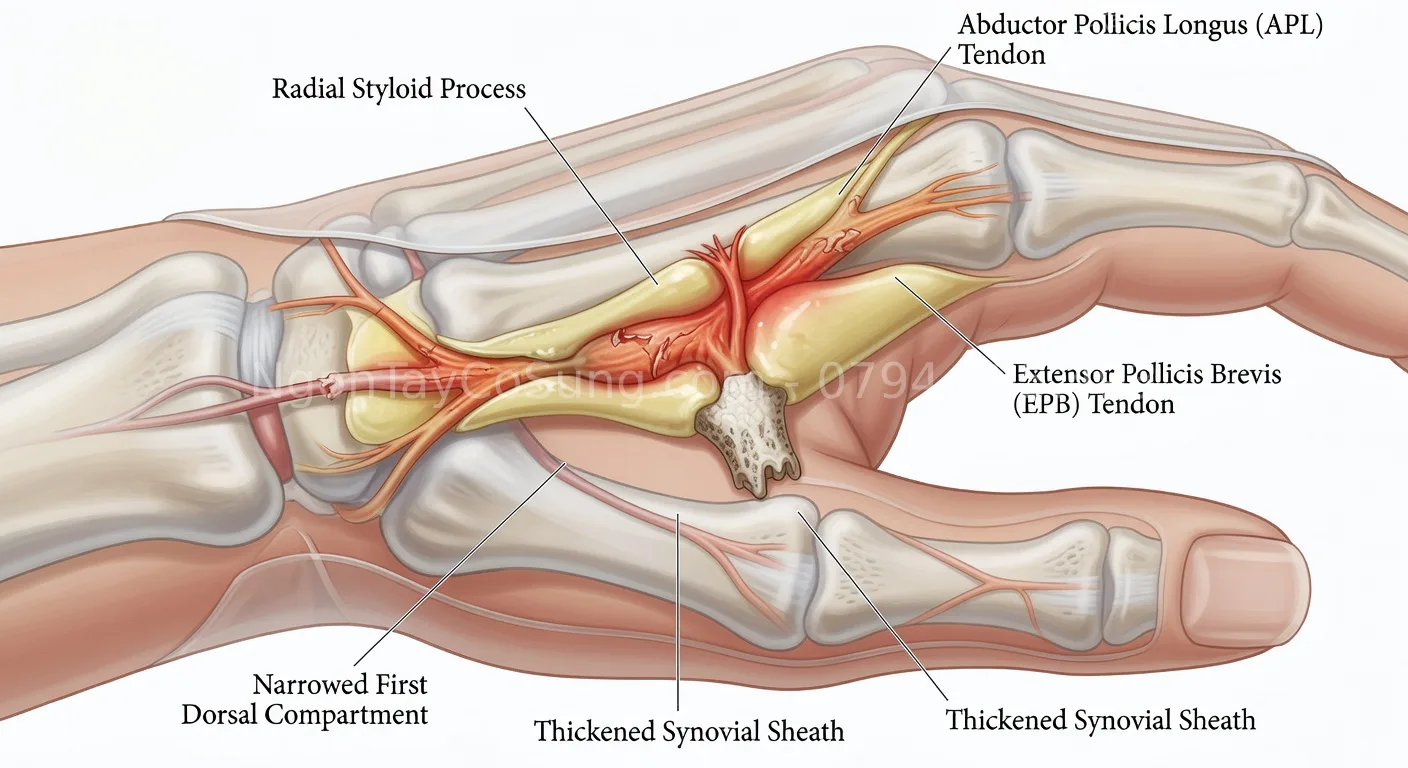 hội chứng de Quervain là gì