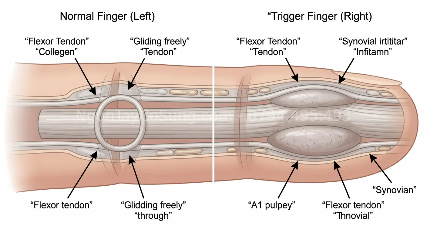 nguyên nhân ngón tay cò súng