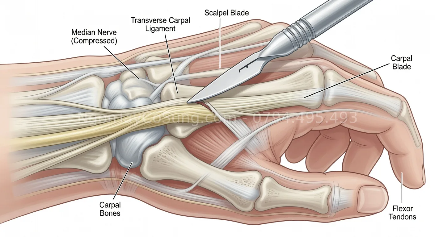 phẫu thuật hội chứng ống cổ tay