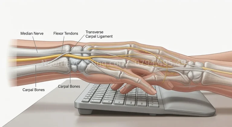 Phòng ngừa hội chứng ống cổ tay — ergonomic cho dân văn phòng