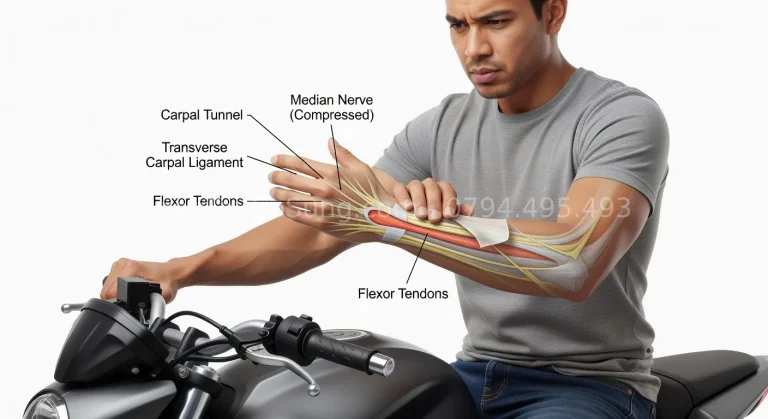 Tê tay khi lái xe — Dấu hiệu sớm của hội chứng ống cổ tay