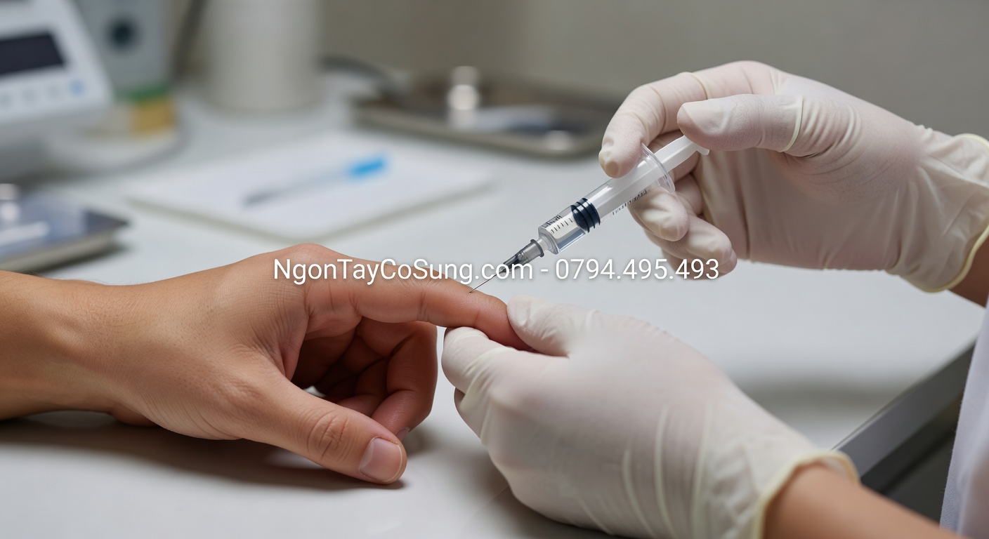 tiêm ngón tay cò súng